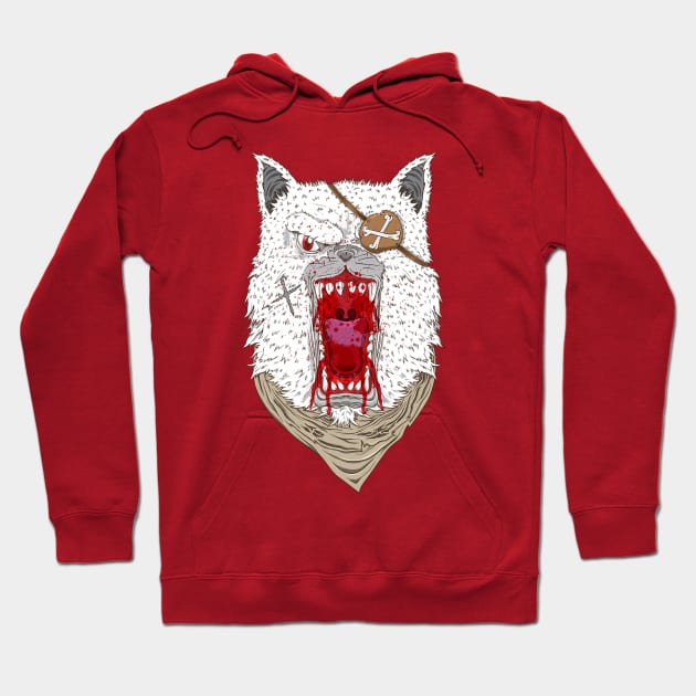 Bloody Wolf Hoodie by ginanperdana